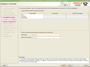 Database Configuration Assistant - Create Database - Step 6 of 14_002